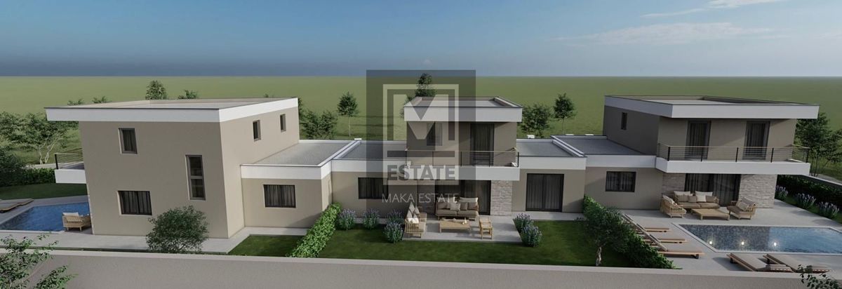 Parenzo, dintorni, moderna casa a schiera in una posizione tranquilla
