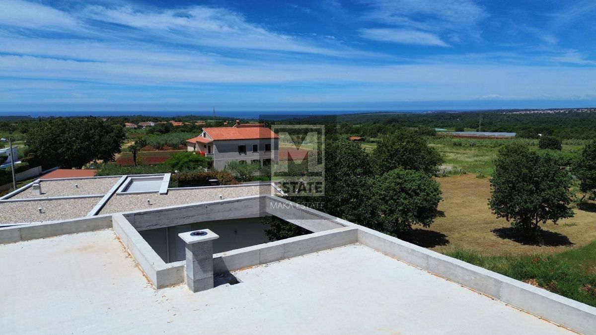 Parenzo, dintorni, casa nella fase Rohbau con vista aperta sul mare!