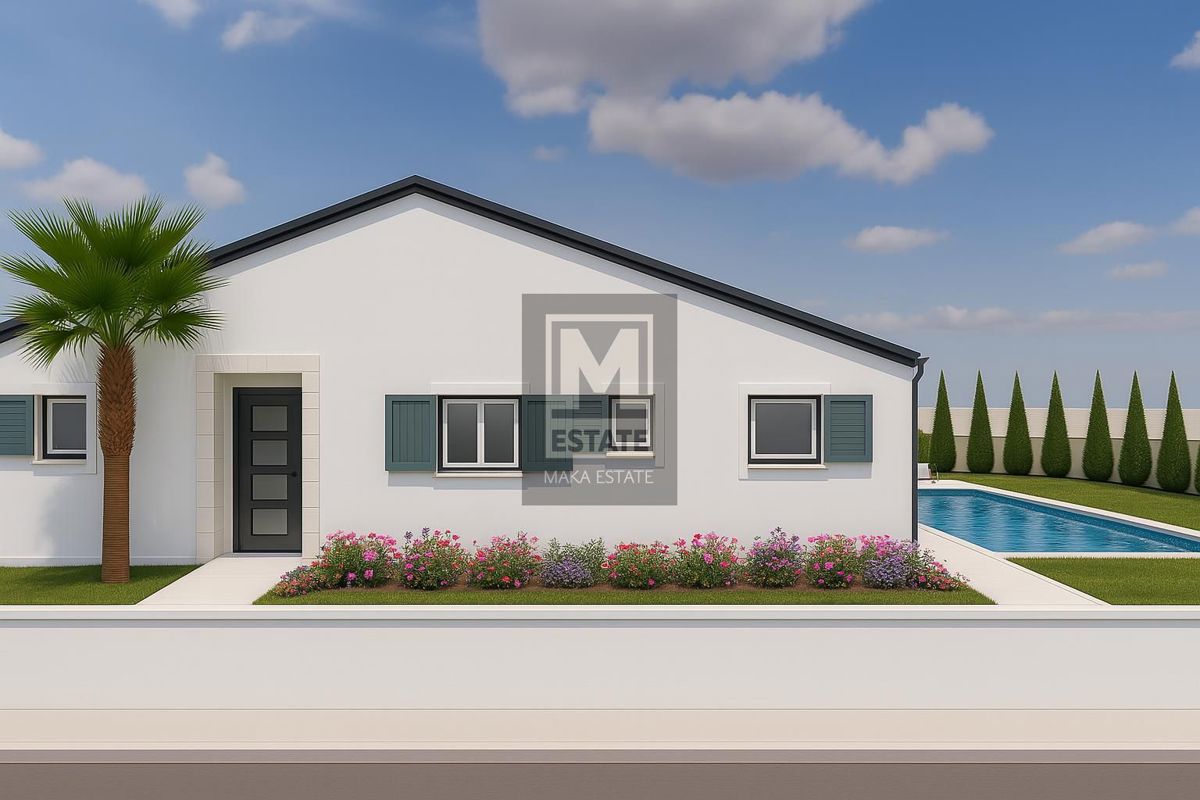 Parenzo, dintorni, casa al piano terra con piscina in costruzione!