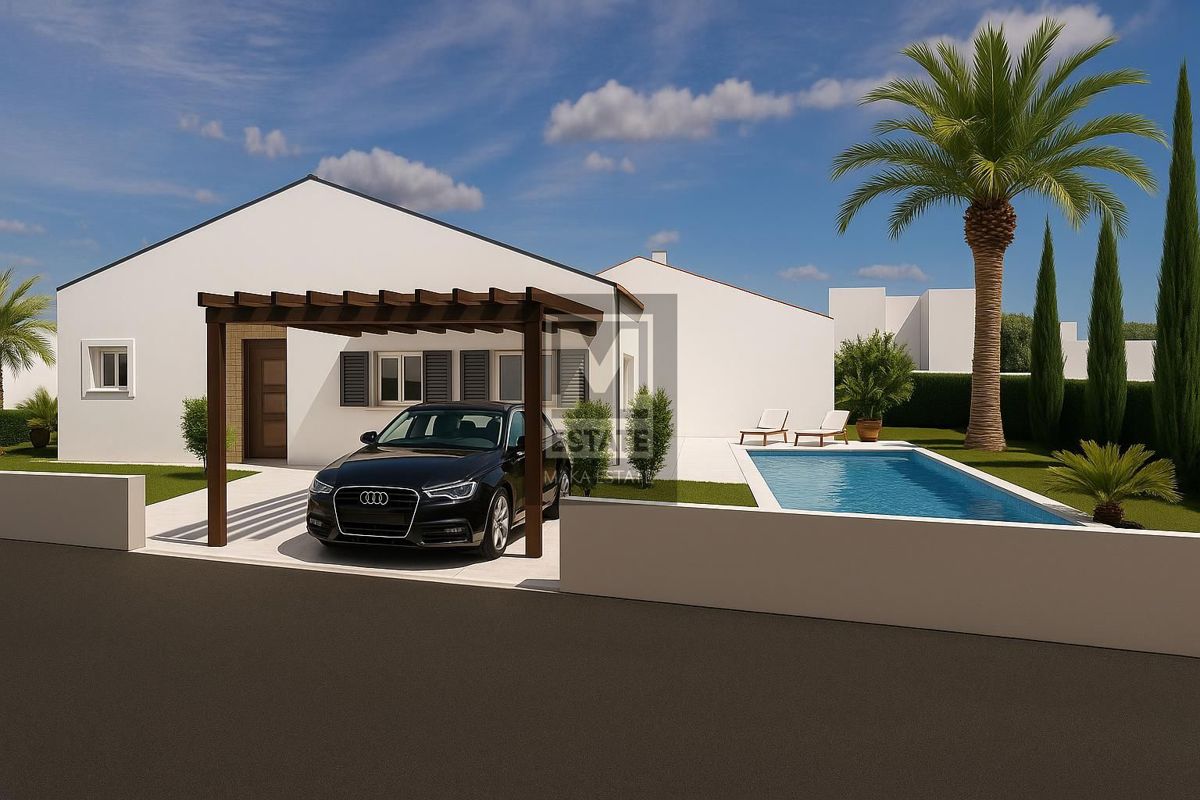 Parenzo, dintorni, casa al piano terra con piscina in costruzione!