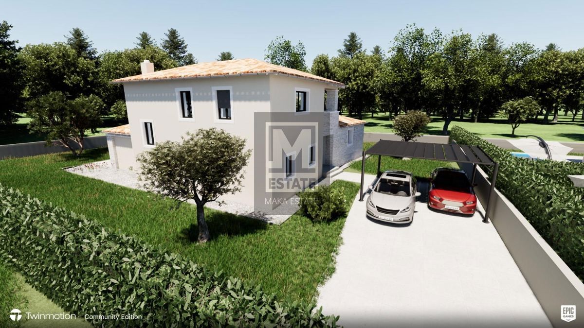 Parenzo, Kaštelir-Tadini, 2 Terreno edificabile con permesso di costruire per due case e terreno agricolo!!