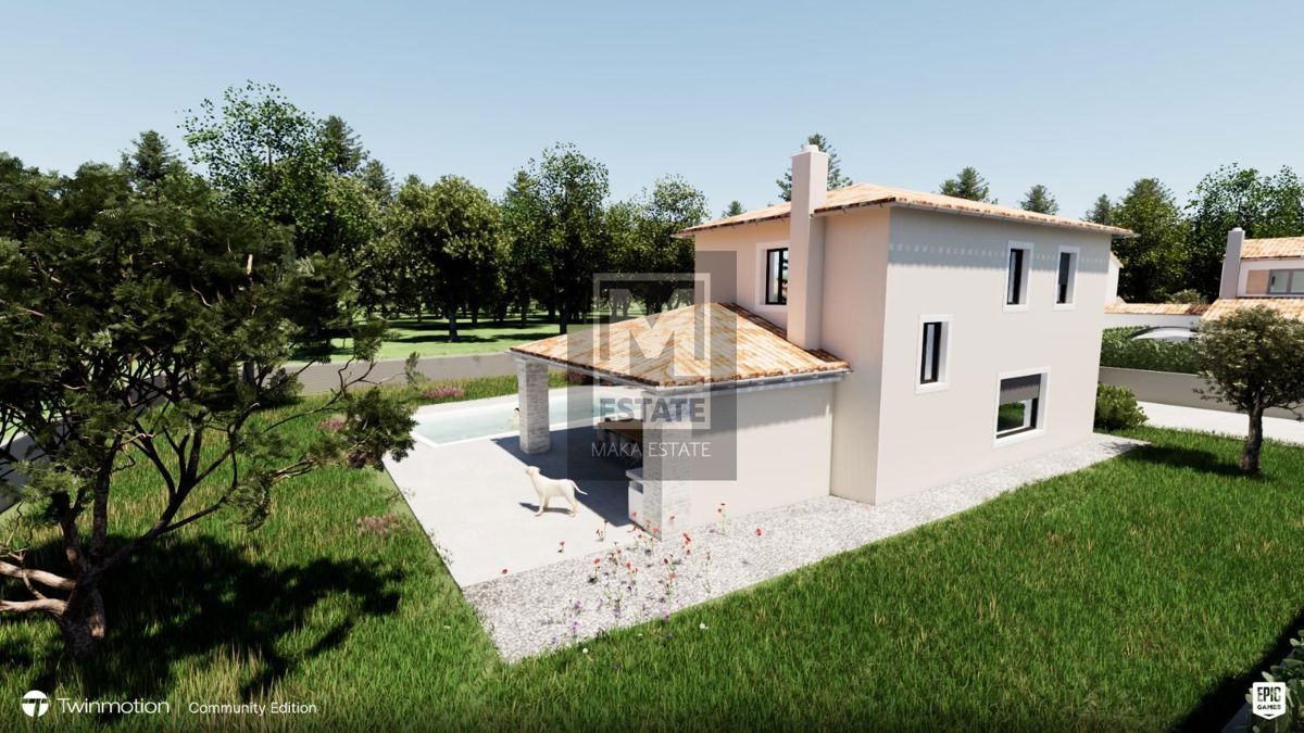 Parenzo, Kaštelir-Tadini, 2 Terreno edificabile con permesso di costruire per due case e terreno agricolo!!