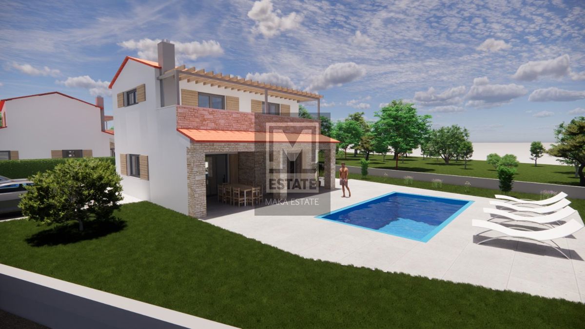 Parenzo, Kaštelir-Tadini, 2 Terreno edificabile con permesso di costruire per due case e terreno agricolo!!