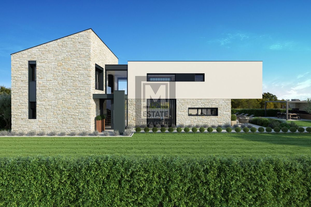Parenzo, dintorni, lussuosa villa moderna con vista mare!