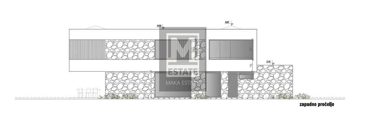 Parenzo, dintorni, lussuosa villa moderna con vista mare!