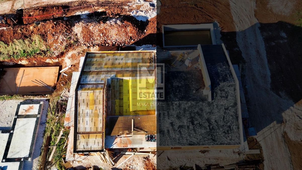 Parenzo, dintorni, moderna casa a un piano in fase di completamento, posizione interessante!