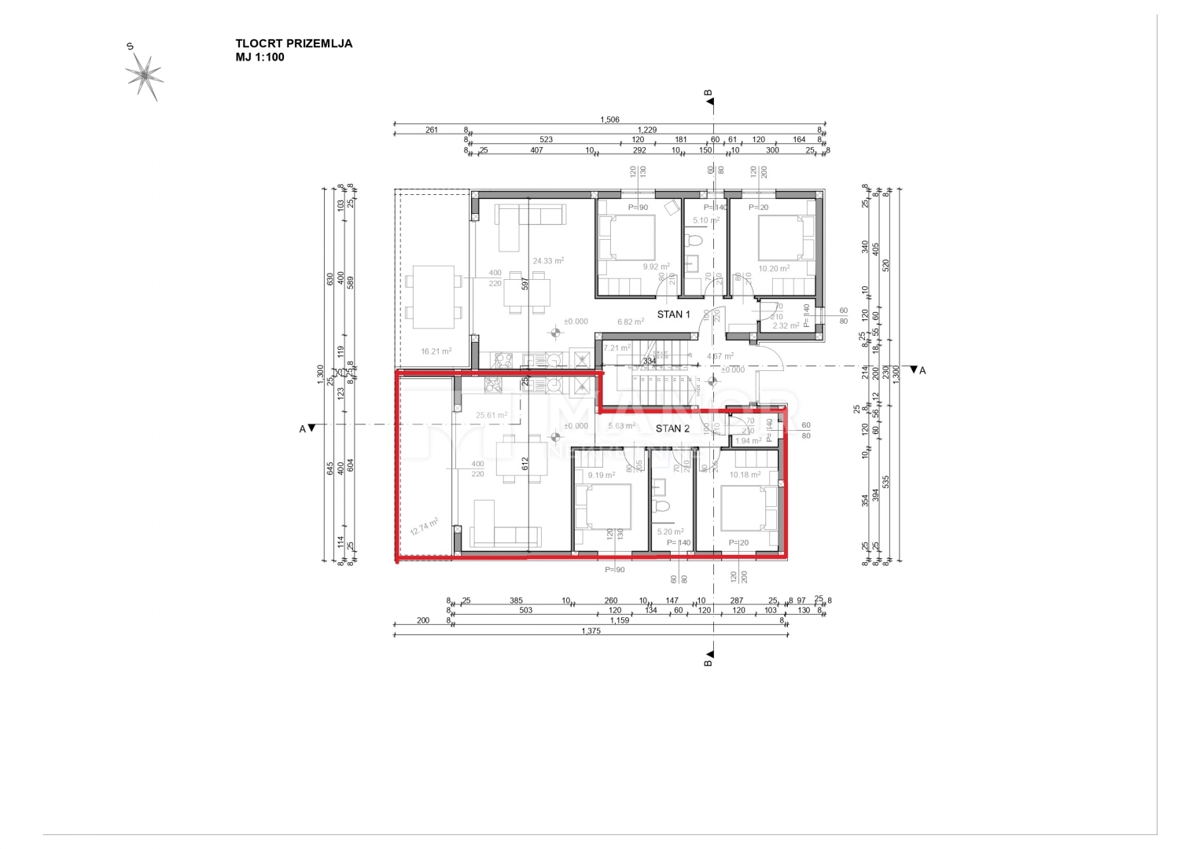 Appartamento Pag, 68,63m2