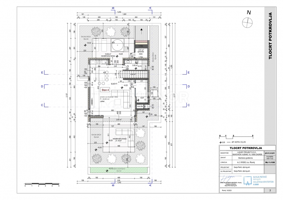 Luxus penthouse Rovinj központjában
