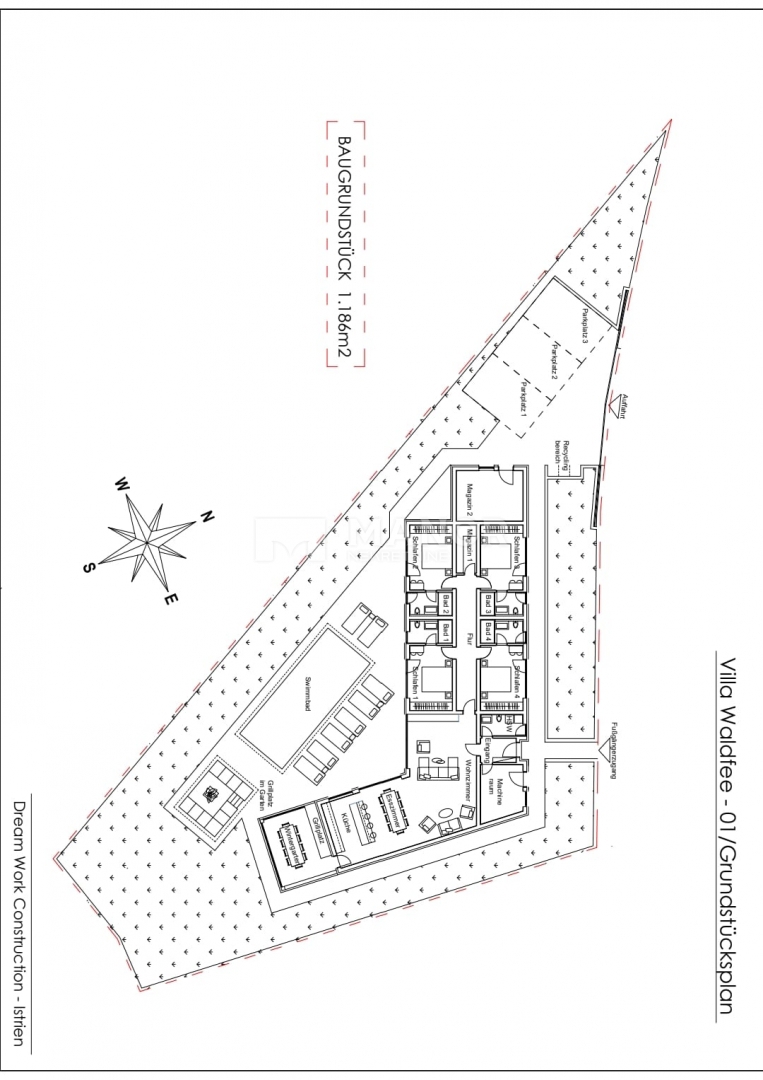 Terreno edificabile Centar, Pula, 1.186m2