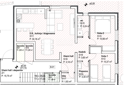 Appartamento Hreljin, Bakar, 47m2