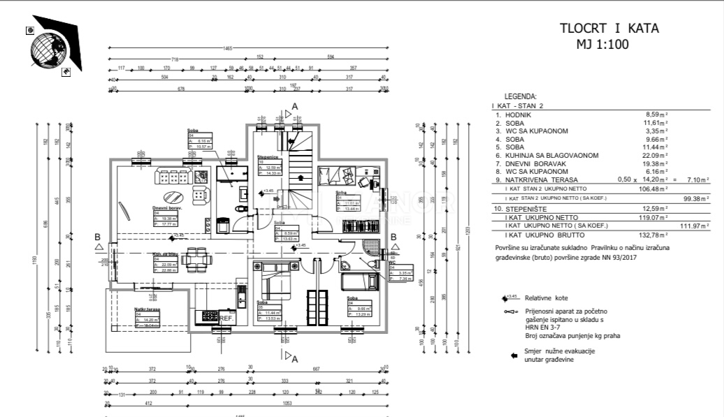 Appartamento Kastav, 12,90m2