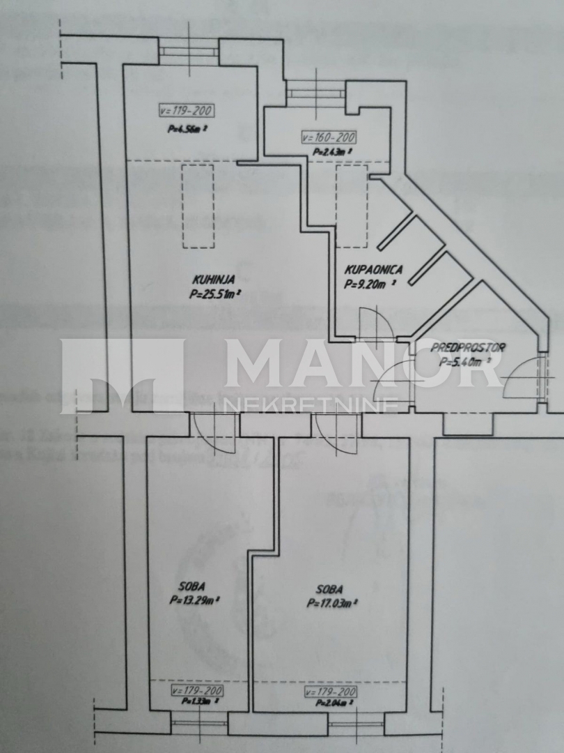 Appartamento Centar, Rijeka, 70m2