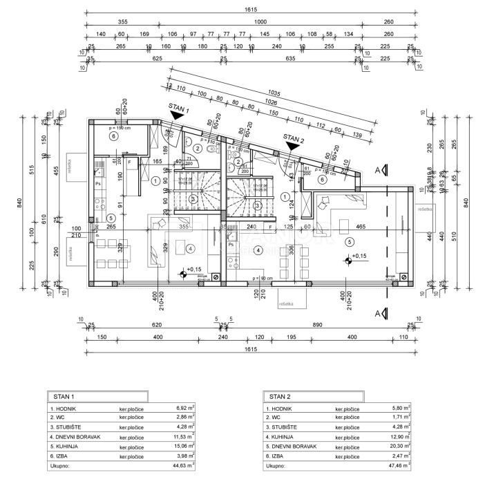 Appartamento Trsat, Rijeka, 130m2