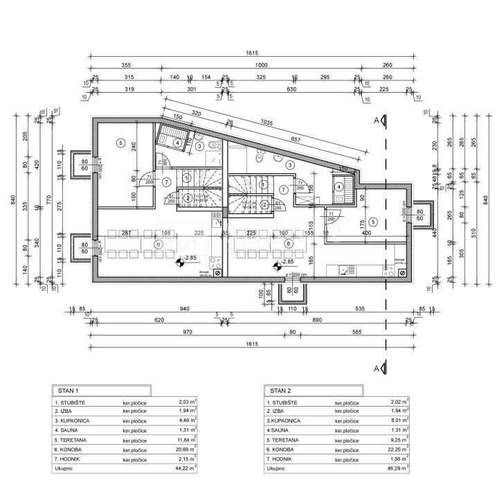 Appartamento Trsat, Rijeka, 130m2