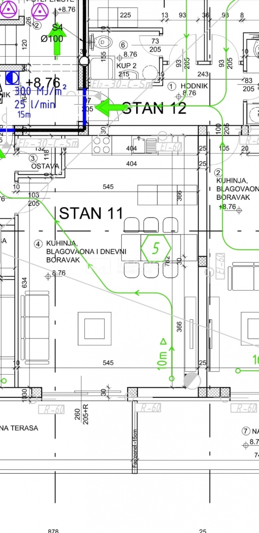 Appartamento Rešetari, Kastav, 103m2
