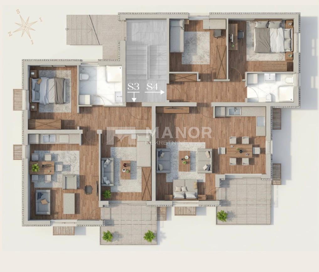 Appartamento Saršoni, Viškovo, 77,75m2