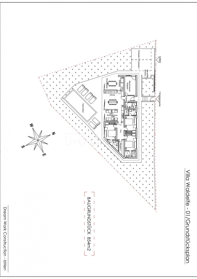 Terreno edificabile Centar, Pula, 1.186m2