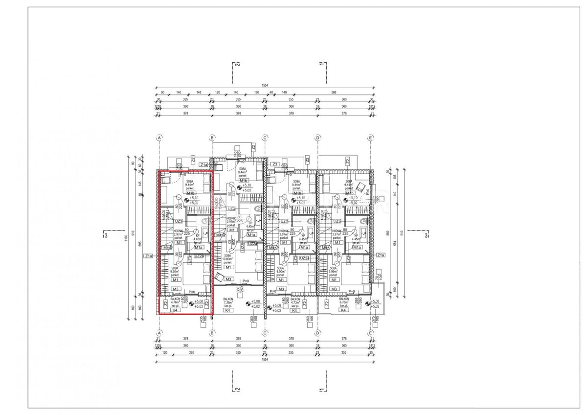 Appartamento Krk, 116m2