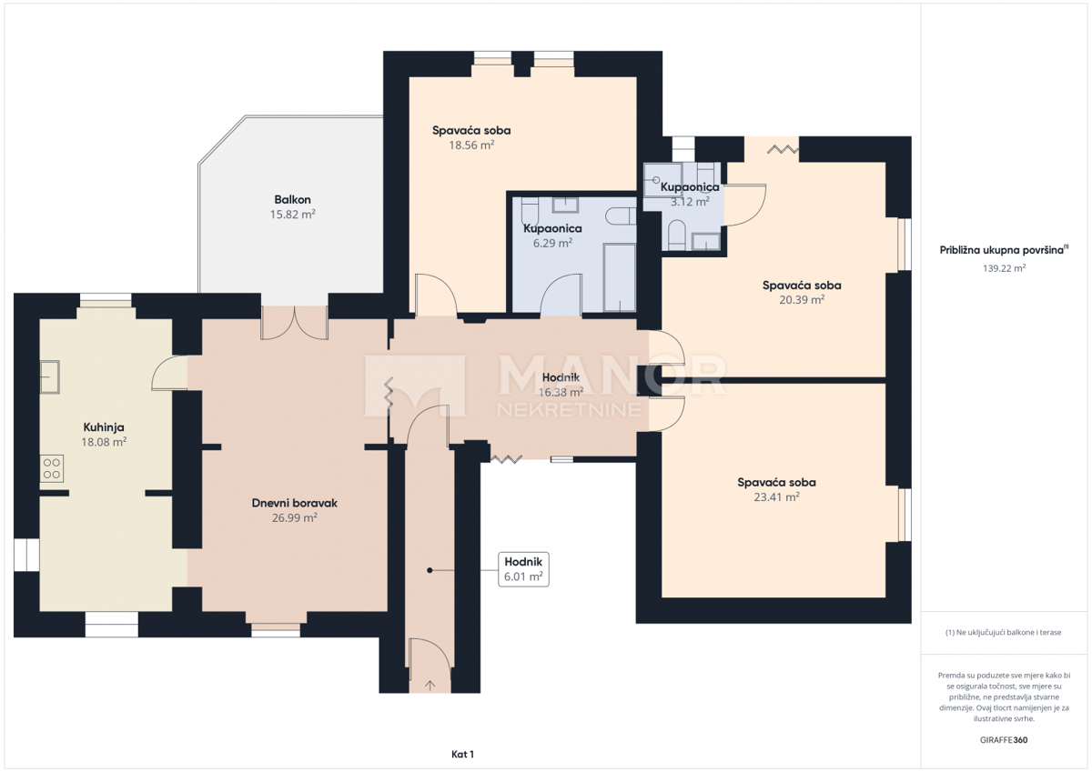 OPATIJA, CENTRO – Appartamento 3 camere da letto + sala da pranzo in villa austro-ungarica, a 50 m dal mare