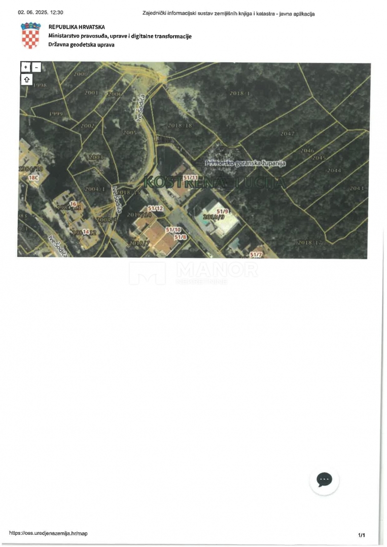 Terreno edificabile Plešići, Kostrena, 900m2