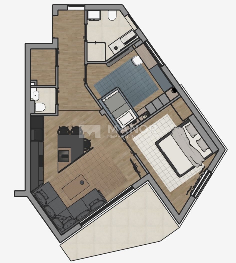 Appartamento Martinkovac, Rijeka, 64m2