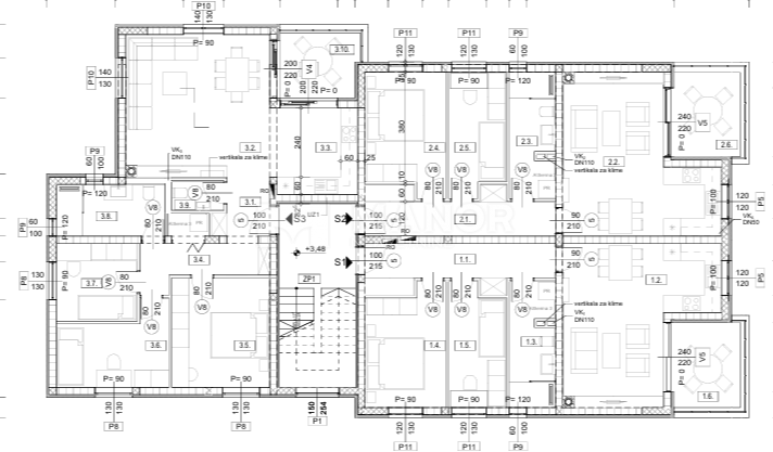 Appartamento Marinići, Viškovo, 68m2