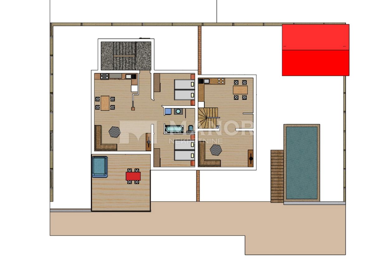 Appartamento Belići, Kastav, 132m2