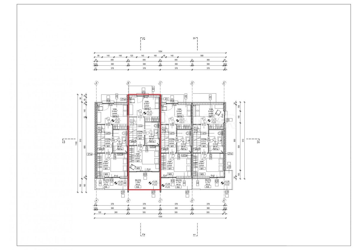 Appartamento Krk, 123m2
