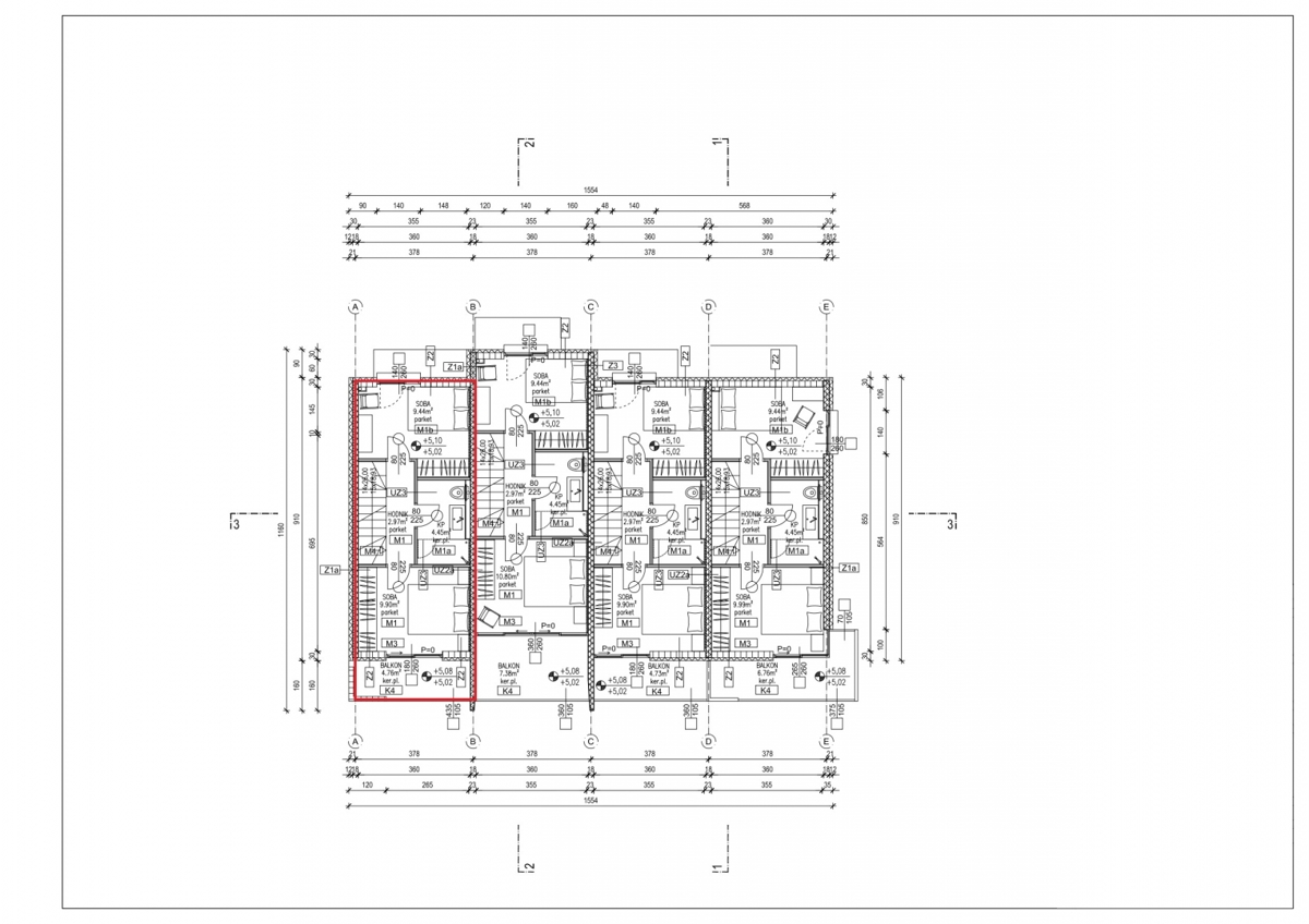 Appartamento Krk, 116m2