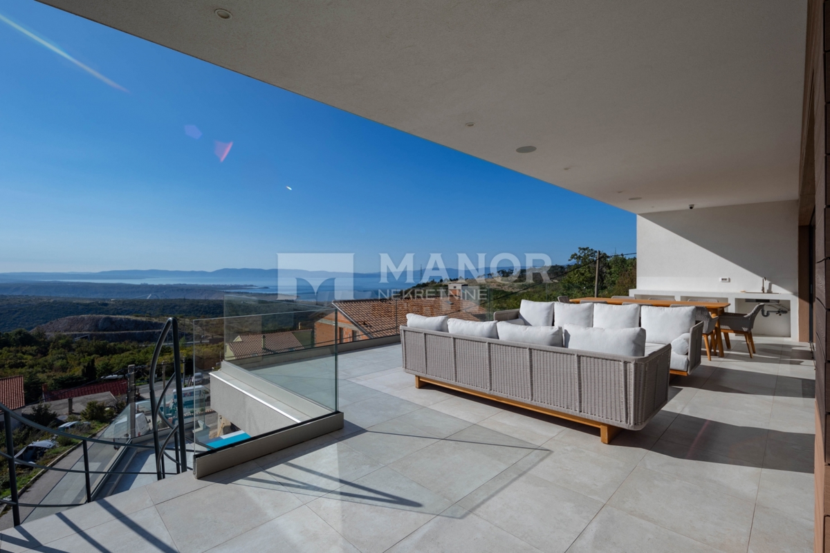 HRELJIN – Villa moderna con vista mare