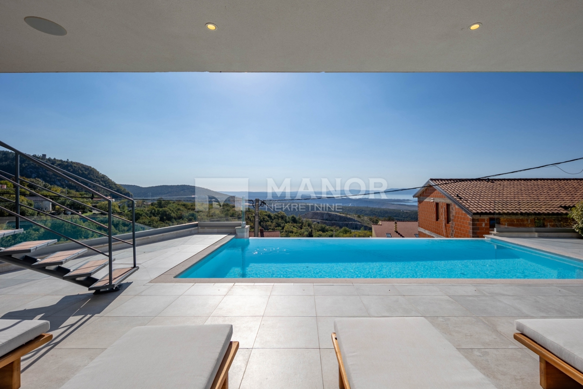 HRELJIN – Villa moderna con vista mare