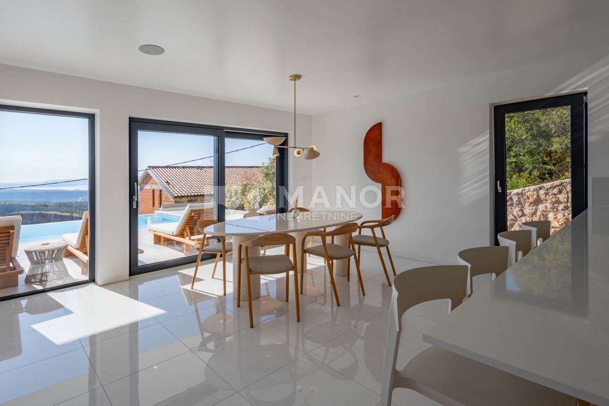 HRELJIN – Villa moderna con vista mare