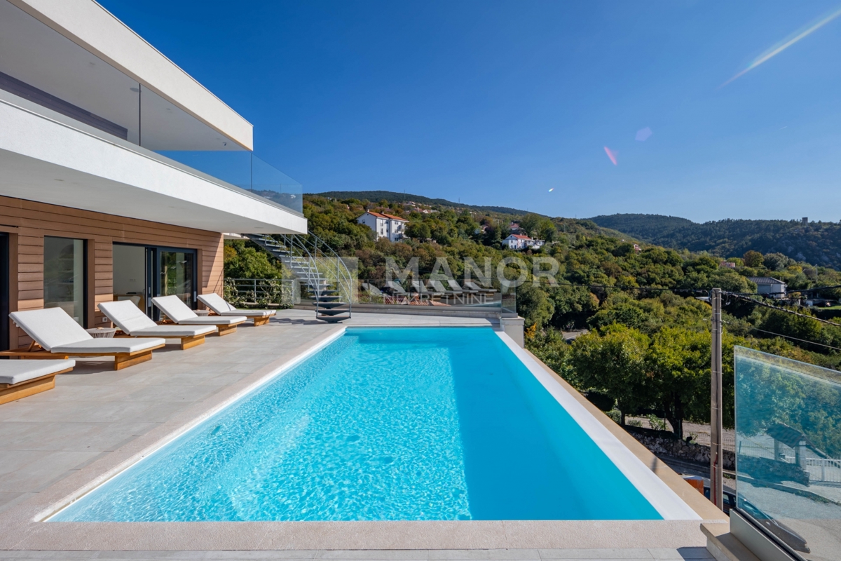 HRELJIN – Villa moderna con vista mare
