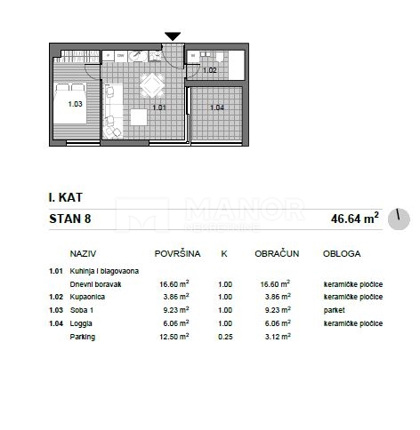 Appartamento Pag, 47m2