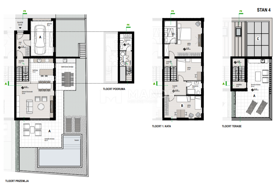 Appartamento Kostrena Sveta Lucija, Kostrena, 1m2