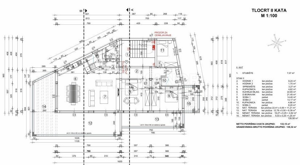 Appartamento Matulji, 122m2