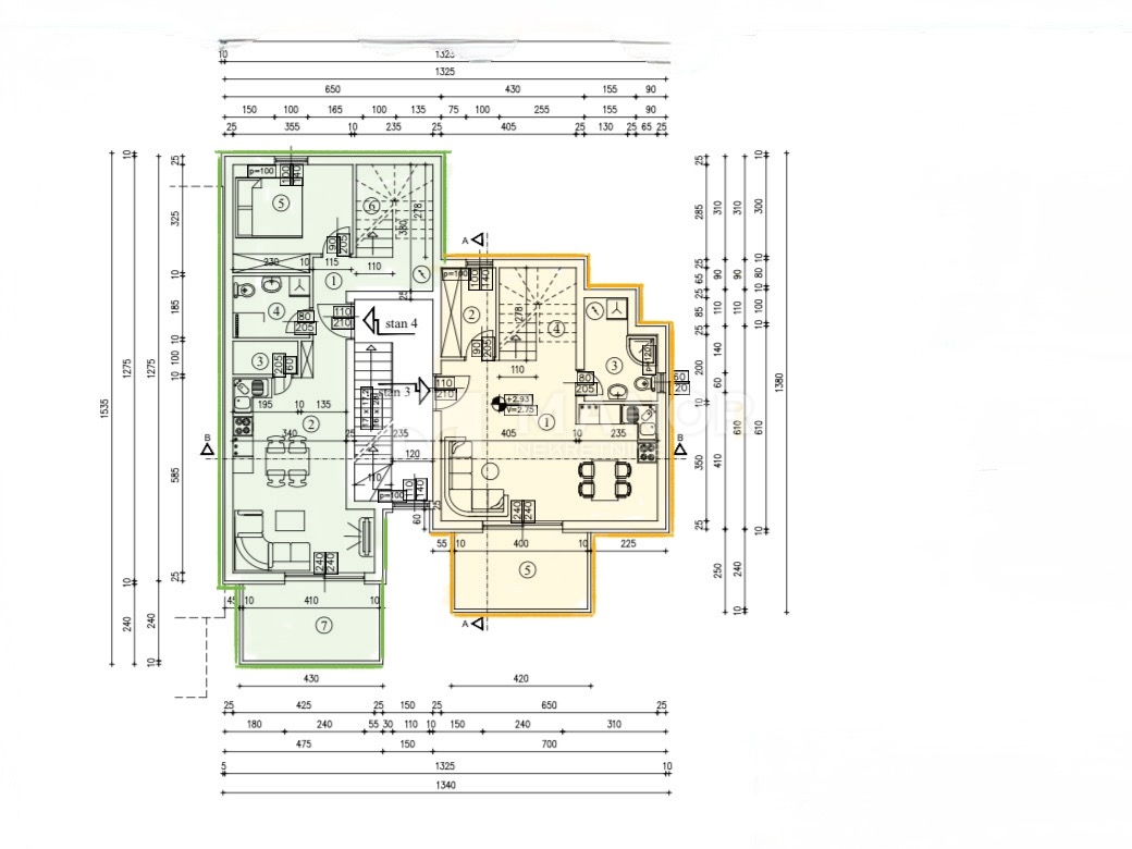 Appartamento Podmurvice, Rijeka, 101m2