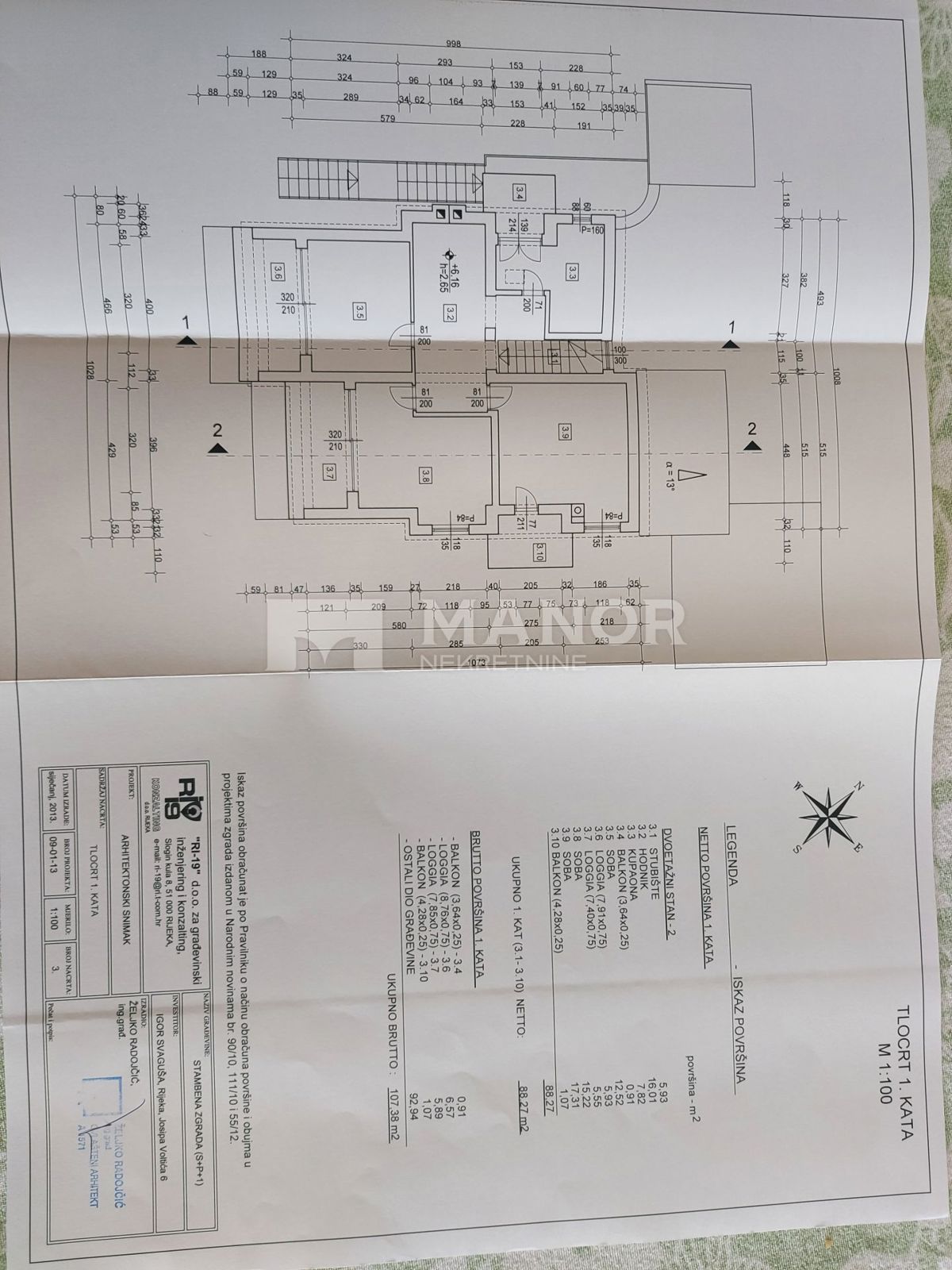 Appartamento Martinkovac, Rijeka, 193,53m2