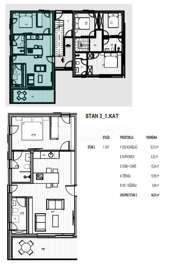 Appartamento Krk, 64,53m2