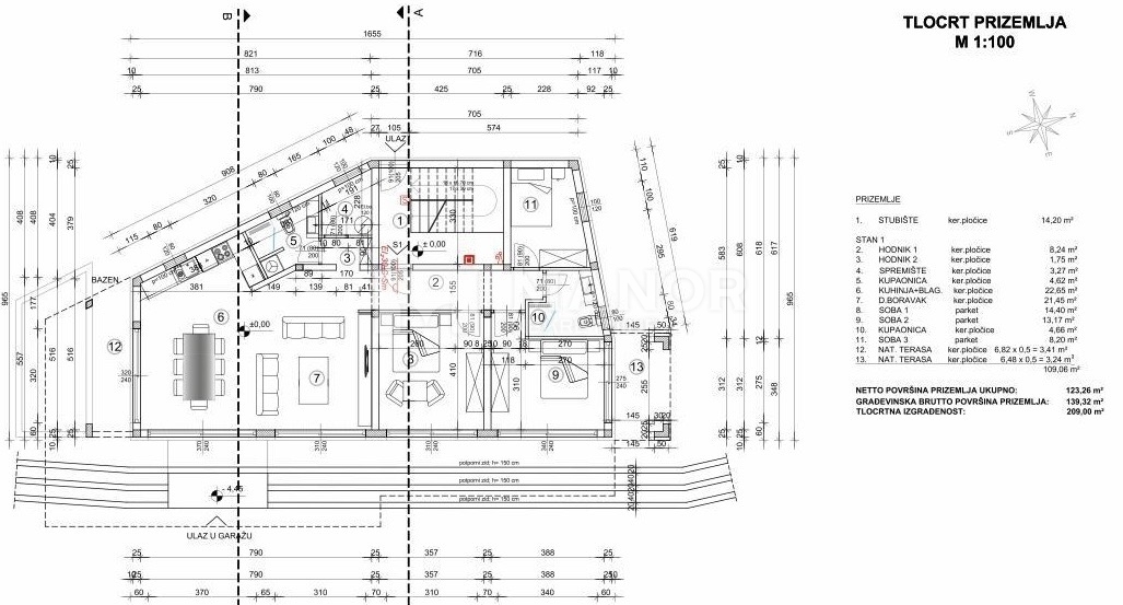 Appartamento Matulji, 122m2