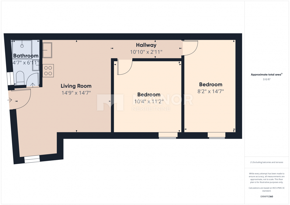 Appartamento Rovinj, 56m2