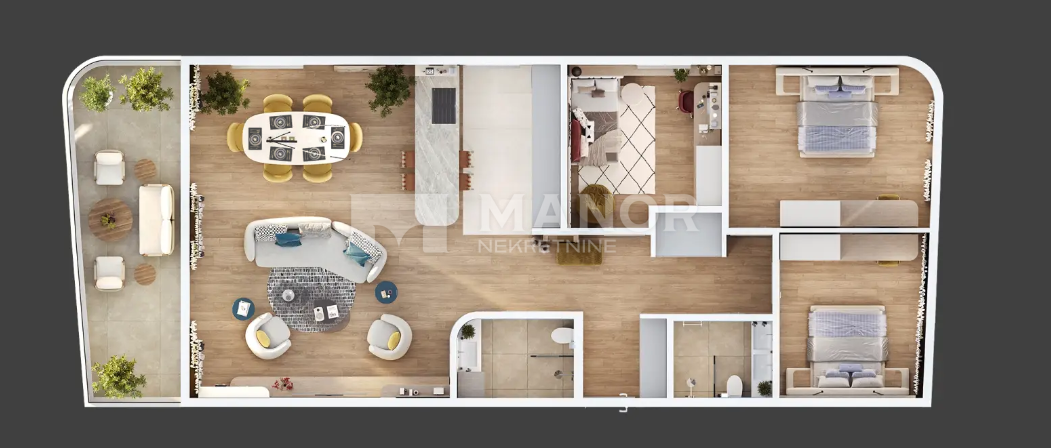 Appartamento Kantrida, Rijeka, 109,50m2