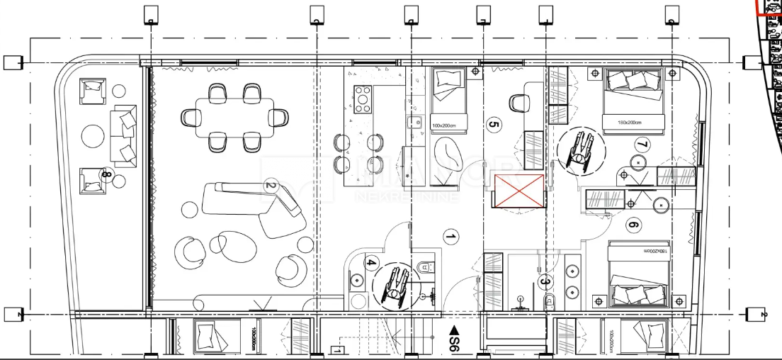 Appartamento Kantrida, Rijeka, 109,50m2