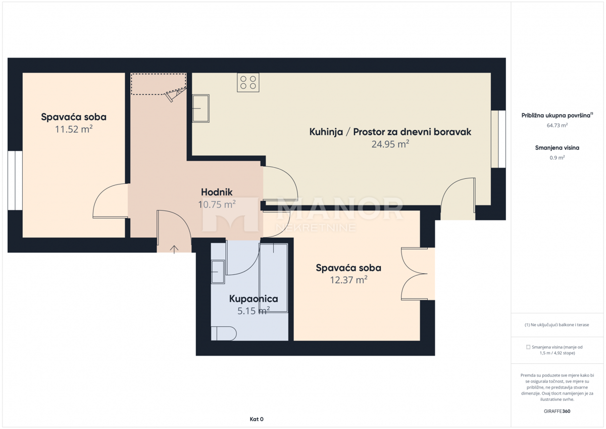 Appartamento Srdoči, Rijeka, 106,40m2