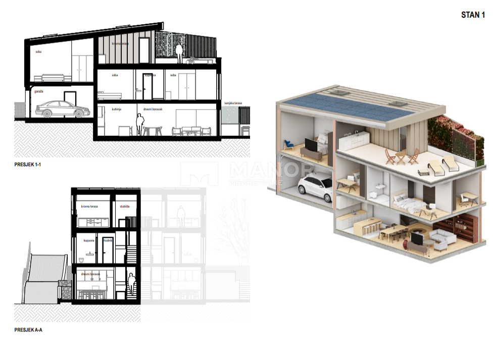 Appartamento Kostrena Sveta Lucija, Kostrena, 1m2