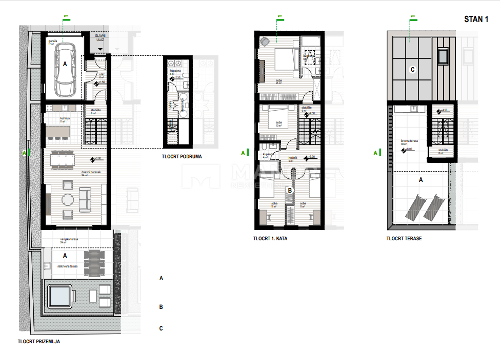 Appartamento Kostrena Sveta Lucija, Kostrena, 1m2