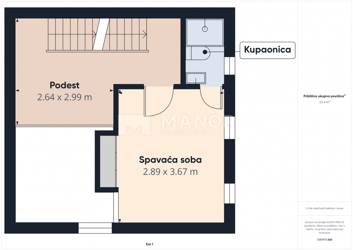 Appartamento Novi Vinodolski, 55m2