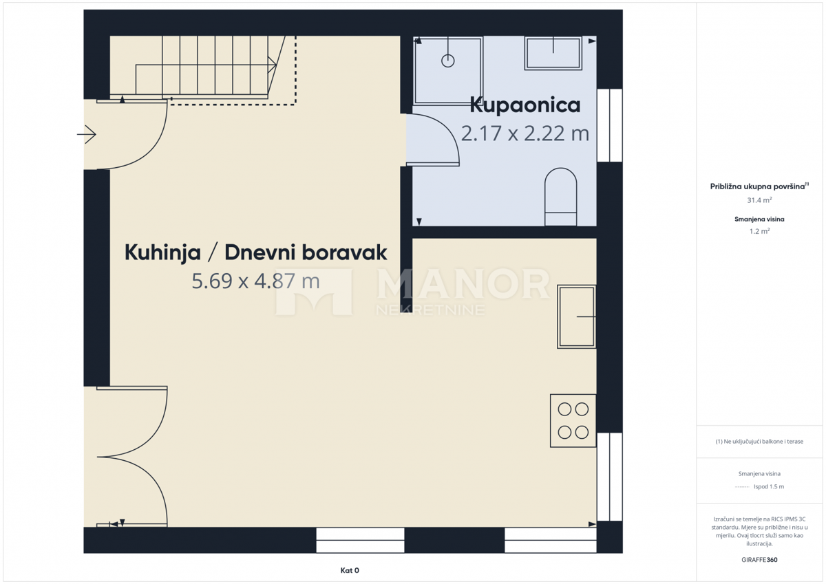 Appartamento Novi Vinodolski, 55m2