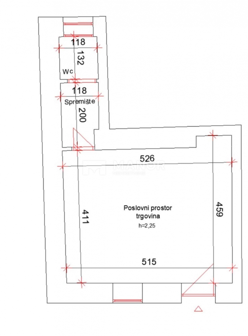 Commerciale Centar, Rijeka, 26m2