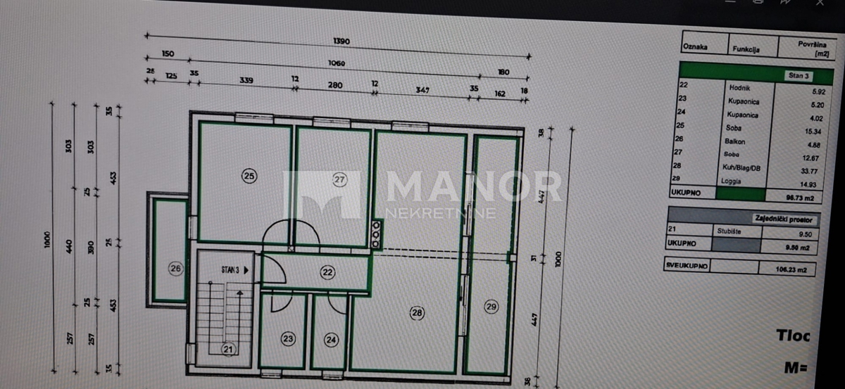 Appartamento Punat, 75m2